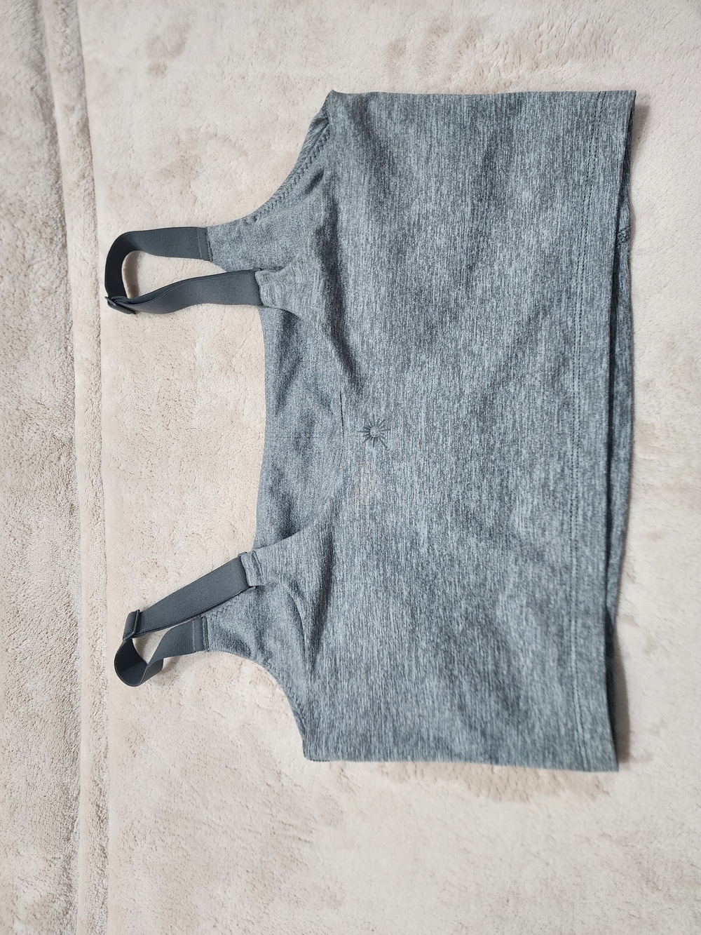 aerie Gray Seamless Double-Strap Sports Bralette